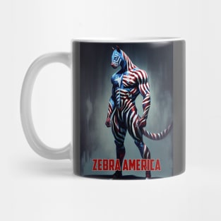 Zebra America - Oil paint Mug